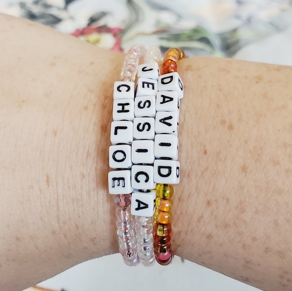 BLACK Thread- "NAME IT"  Made to Order- Friendship Bracelet - Picture 4 of 10